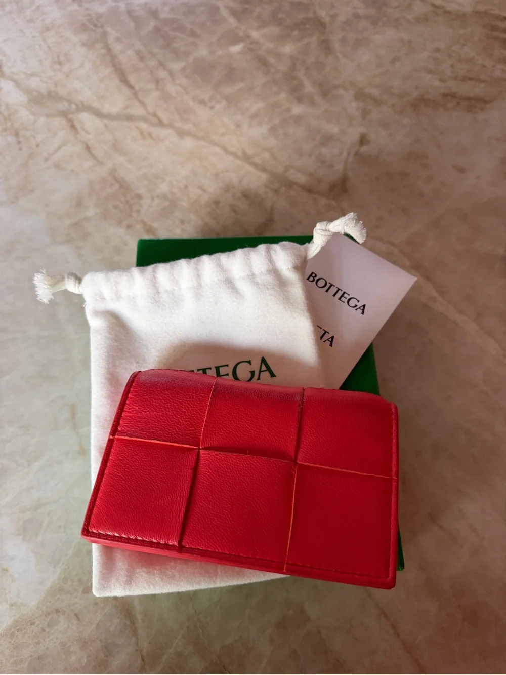 Bottega Veneta Pink Card Case